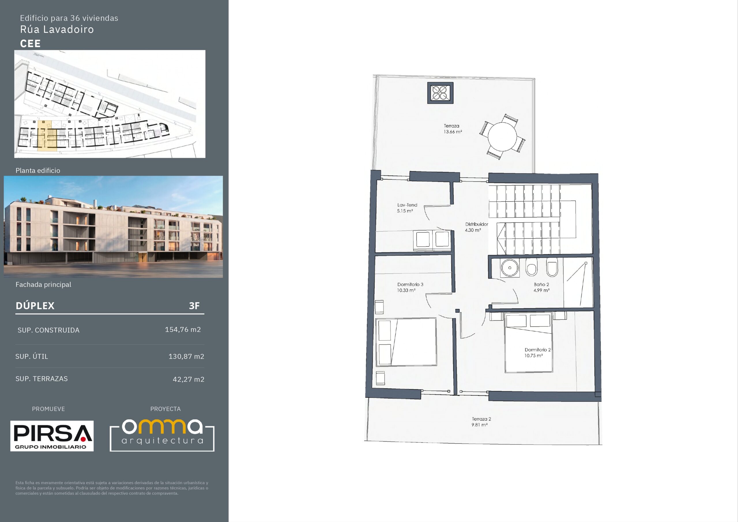 Residencia Nordes Duplex Tercero F 2